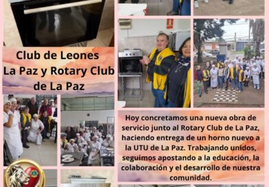 Rotary y Club de Leones realizaron donación a UTU de La Paz Rotary y Club de Leones realizaron donación a UTU de La Paz